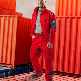 Kurtka VISION 01 czerwono-szara