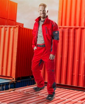 Kurtka VISION 01 czerwono-szara