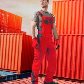 Lac spodnie VISION 03 czerwone, skrócone