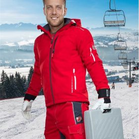 Miękka kurtka. VISION WINTER męskie, czerwone