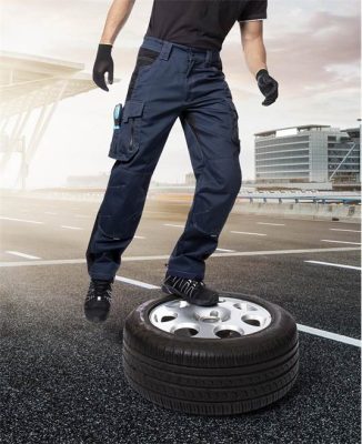 Spodnie pas VISION 02 granatowe, przedłużone