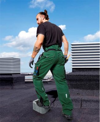 Spodnie w pasie VISION 02 zielone