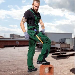 Lakierowe spodnie VISION 03 zielone