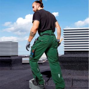 Spodnie do pasa VISION 02 zielone, skrócone