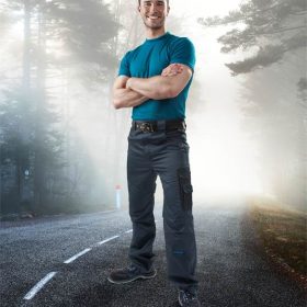 Spodnie do pasa 4TECH 02 szare, przedłużone