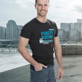 T-shirt 4TECH nadruk PowerWork czarny
