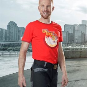 Koszulka 4TECH print Constructed czerwona