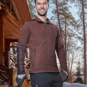 Bluza polarowa 4TECH brązowa