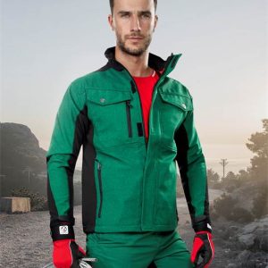 PRE100 miękki. kurtka zielono-czarna