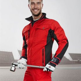 PRE100 miękki. kurtka czerwono-czarna