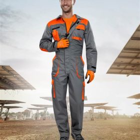 Kombinezon 2mocny szaro-pomarańczowy